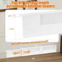 Baseboard Heater Cover, Adjustable Length from 3FT to 6FT, Including Left and Right End Covers, High Carbon Steel, Total Length of 6FT