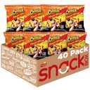 Cheetos Cheese Flavored Snacks, Flamin' Hot Crunchy, 1 Ounce (Pack of 40) (EXP 01/27/26)