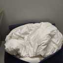 Serta Goose Feathers Down Fiber Comforter Queen Size Duvet Insert,100% Cotton,Hotel Luxury Hypoallergenic Comforter 58oz All Season Medium Warmth 90 x 90 in White