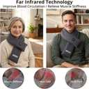 Neck Heating Pad, Electric Heated Scarf with 5000mAh Power Bank, Cordless Neck Warmer for Pain Relief