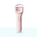 HEBECA Heated Eyelash Curler Pro,Heated Lashes Curler with 149°F /167°F Heat Settings, Heat Eye Lashes Curler with Food-Grade Silicone pad and Rechargeable 600mAh Battery (Rose Pink)