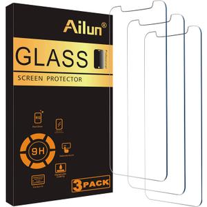 Ailun for Apple iPhone 11 Pro/iPhone Xs/iPhone X Screen Protector,3 Pack, 5.8 Inch Display, Tempered Glass 2.5D Edge Work Most Case [NOT for iPhone 11 6.1 inch]