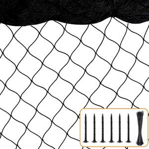 BSTPCOO Bird Net 25'x25' with 2.4" Square Mesh Bird Netting for Chicken Coop Roof, Poultry Netting Heavy Duty Nylon for Garden, Chicken Netting Fruit Tree Netting, Hawk Netting for Chicken Run