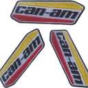 3 Pcs Can-am Embroidery Patch Motorcycles Iron-on Sew On Patches for Clothing Jacket Backpack Jeans Sport Decal Gift 4 * 1.5 Inch