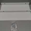 White Floating Shelves for Wall Decor, Wall Mounted Wood Storage Shelf for Bedroom, Living Room, Bathroom, Kitchen, Nursery, Display Picture Ledge Shelf with Lip Set of 2-14 Inches, White (13.6in)