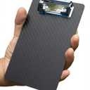 Carbon Fiber Mini Clipboard 4x6,Small Clip Boards A6 Memo Size with 304 Stainless Steel Clip,Portable Pocket Clipboards for Home,Restaurants,Supermarket,Offices,Schools,Factory