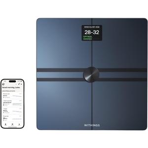 WITHINGS Body Comp - Scale for Weight and Complete Analysis, Wi-Fi & Bluetooth With Colour Screen, Digital Scale With Accurate Visceral Fat, Heart Health - Compatible With Apple Health