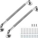 Grab Bars for Shower, 2 Pack 20-Inch Anti Slip Shower Handles for Elderly, Safety Shower Grab Bar, Stainless Steel Handicap Grab Bars for Bathroom (Polished Nickel 1" Diameter)