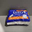 LivDry Adult Diapers Large Incontinence Underwear, Overnight, Leak Protection, 16-Pack