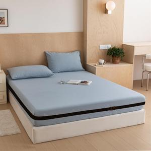 2 x Bed Sheet Holder Straps Fitted Sheet Strap Reliable Mattress Straps Keep Sheets in Place, Elastic Sheet Straps for Firm & Tight Holder for Corners Adjustable Strap for Twin/Full Size Mattress (13FT) (Black)