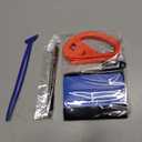 Gomake Vehicle Vinyl Wrap Tool Kit Window Tinting Tool Include 4 Inch Felt Squeegee, Retractable 9mm Utility Knife and Blades, Zippy Vinyl Cutter and Mini Go Corner Squeegee for Car Wrapping (Mix Color)