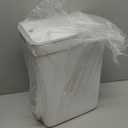 MOPALL 2 Pack Bathroom Trash Can with Lid, 3.6Gal + 2.4Gal Garbage Can with Pop-Up Lid, Small Trash Can Dog Proof, Slim Trash Bin Waste Basket for Toilet, Office, Bedroom, Living Room, Kitchen (White)