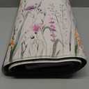 KIMODE Anti Fatigue Kitchen Mat for Floor, Farmhouse Floral Kitchen Rugs Sets of 2, Kitchen Floor Mats Non-Slip, Cushioned Standing Mat for Sink, Laundry, Desk, Home White 17"x47"+17"x29"