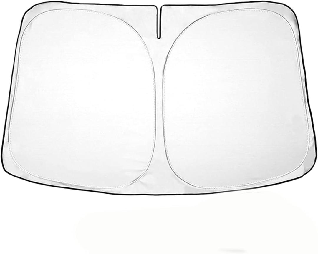 2026 Windshield Sun Shade for Tesla Model Y & Model 3 Lightweight Easy Foldable Car Windshield Sunshade - Sunlight and Dashboard Protection Accessories