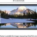 14x30 Panoramic Photo Frame Black Solid Wood Picture Frame 14x30 inch Painting Frame Poster Frame(S23B1430)