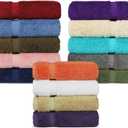 Chakir Turkish Linens Hotel & Spa Quality, Highly Absorbent 100% Cotton Turkish Washcloths (2 X 6 Random Colors - Set of 12) (12-Piece Washcloths, Multicolor)