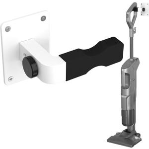 Adjustable Vacuum Wall Mount for Shark Vacuum Shark Cordless Vacuum Wall Mount Compatible for V6 V7 V8 V10 V11 V12 V15 Shark IX141 IZ562H IZ682H IZ361H IZ462H IZ163H IZ363HT IZ483H (White)