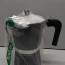 Mongdio Stovetop Espresso Maker Moka Pot, Stove Top Cuban Coffee Maker, Italian Greca Mocha Pot, 12 Espresso Cups, 20 oz - Black