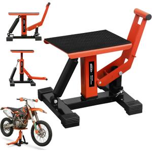 SEKAM Dirt Bike Stand, 1200 LBS Hydraulic Motorcycle Lift Jack with Safety Lock, Heavy-Duty Motorcycle Lift Stand for Maintenance & Repair