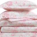 Laura Ashley - Twin Size Comforter Set with Matching Shams