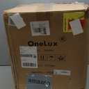 ONELUX 1626 Acrylic Bedside nightstand with Additional Shelf,Lucite Occasional Sofa Tables, Clear