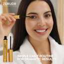 Eyelash Growth Serum: Lash Enhancer for Thicker, Longer, Fuller Lashes with Natural Volume, Strength & Nourishment  Advanced Formula (3mL)