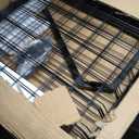 Brobear Triangular Gridwall/Wire Grid Panel Display Stand with Base and Caster, Extra-Large Size Wire Display Rack 24"x68"Display Racks for Vendor Events ,Art Show Display Panels and Home Organization