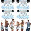 4 Sets Blue Bear Baby Shower Swing Shaking Balls Game Set Novelty Twerk Game Includes 40 Balls, Ribbon & Cardboard Boxes Bridal Shower Games for Outdoors Indoors