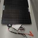 POWOXI 50W Solar Battery Charger: 12V Solar Car Battery Trickle Maintainer - with MPPT Controller Parameter Adjustable - for RV Boat Marine Motorcycle Trailer Truck Tractor - Solar Panel Kit
