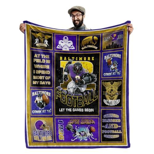 CusFuk Blanket for Men Women,Sports Lovers Gifts Warm Throw Flannel Blankets for Men Women Boys, Sports Style Travel Blanket Sofa Bed Couch for Men 60"x 50"