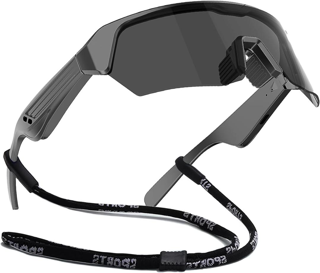 Smart Glasses,Polarized Bluetooth Sunglasses for Men & Women, Safety Glasses with Built-in Mic & HD Open Ear Speakers,Wireless Sport Glasses Indoor/Outdoor UV Protection