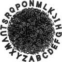 Augshy 700Pcs Large Letter Beads Black Plastic A-Z Mixed Alphabet Shape Beads for Jewelry Making Bracelets Necklaces Key Chains Shoelaces Crafts Party Decor(9x12mm)