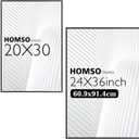 Homso 20x30 Frame Black and 24x36 Poster Frame Black - Aluminum Metal Material Display Pictures for 20x30 Inch and 24x36 Inch for Horizontal and Vertical