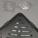 Sotfamily Plastic Shower Caddy Corner (For 90° Only), 4 Pack Adhesive Corner Shower Shelves for Bathroom Organizers and Storage, Black