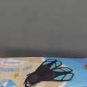 Greatever Snorkel Fins Adjustable Buckles Open Heel Swim Flippers Travel Size Short Swim Fins for Snorkeling Diving Swimming Adult Men Womens (Black)