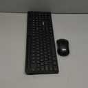 Wireless Keyboard and Mouse Combo, MARVO 2.4G Ergonomic Wireless Computer Keyboard with Phone Tablet Holder, Silent Mouse with 6 Button, Compatible with MacBook, Windows (Black)