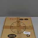 Grazing 12 Inch Beach Decorative Wall Clocks Silent Battery Operated,Nautical Coastal Farmhouse Wooden Clock for Bathroom Kitchen Bedroom Pool Cottage Living Room