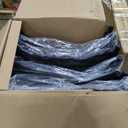 Amazon Basics Sturdy Foldable Plastic Chair, Portable, 350-Pound Capacity, Black, 6-Pack