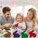 Easter Egg Fillers Bunny Toys, Colorful Rabbit for Easter Basket Stuffers, Easter Decorations for Home Table Centerpiece, Party Favors for Kids, Toddlers & Family (28PCS)
