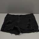 Plus Size Denim Shorts Women High Waisted Ripped Folded Hem Jean Shorts
 (size 18)