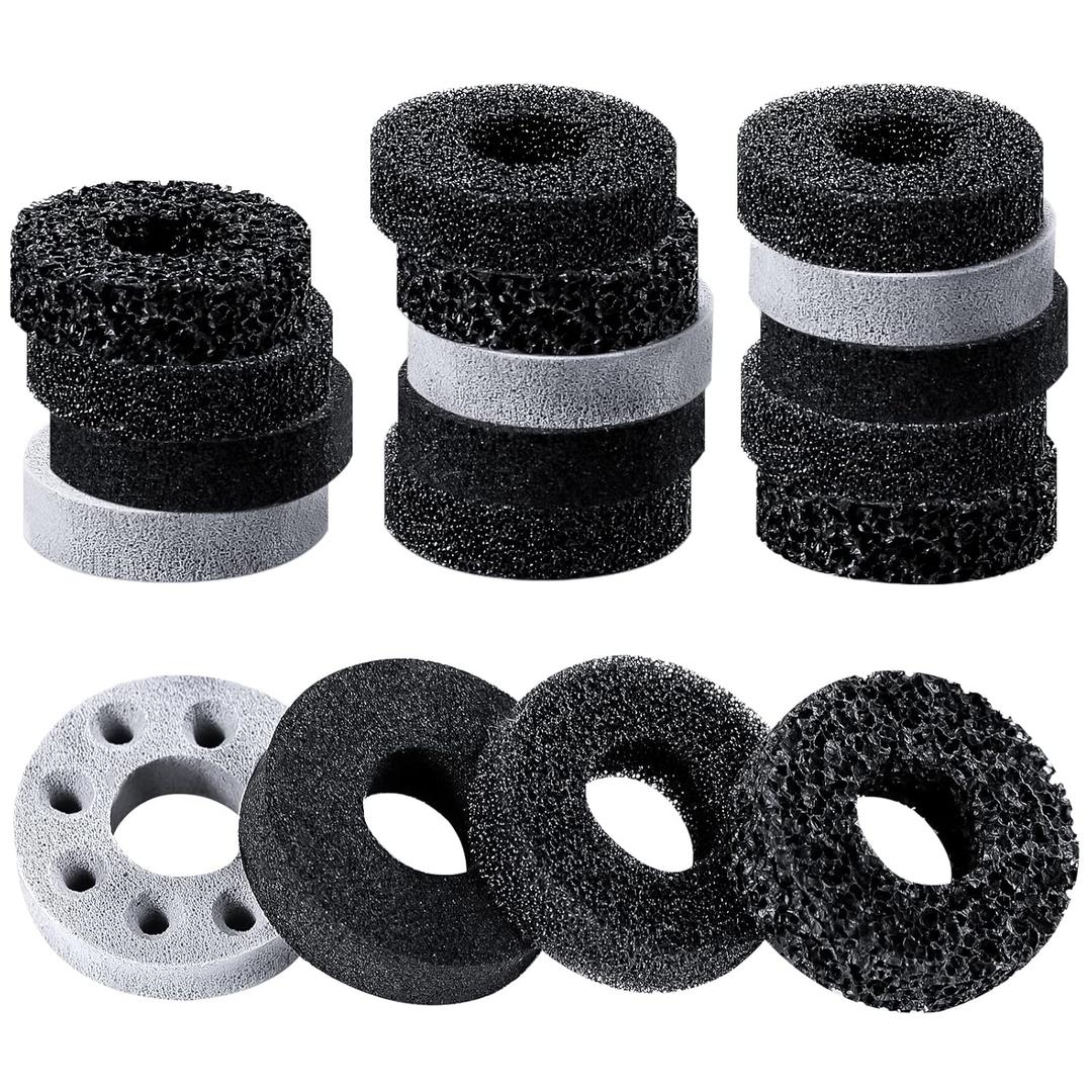 MoKo 18 Pcs Precision Rings Aim Assist Rings Motion Control for ROG Ally, Legion Go, PS5, Steam Deck, PS4, Xbox Series X/S, Xbox One, Switch/OLED, Switch Pro Controller, 4 Different Strengths (Gray & Black)