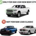 Window Visors Rain Guards for 2019-2026 Dodge Ram 1500 Crew Cab (New Body Style), Out-Channel Window Vent Wind Deflectors Shades for 19-26 Ram 1500 (NOT for Classic Style)