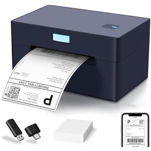Liiuu Small Business Thermal Printer Maker Bluetooth Multifunctional Support Android, iPhone,Windows＆Mac Systems, Photo Sticker Printer Widely Used for Home &Small Businesses