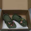 Toddler Kids Clogs for Boys Girls Comfortable Slip on Sandals Beach Pool Slipper (1 Big Kid, Army Green)