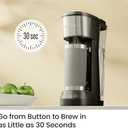 CHEFMAN Single Serve Coffee Maker, K Cup Coffee Machine: Compatible with K-Cup Pods and Ground Coffee, Brew 6 to 12oz Cup Drip Coffee Maker, 40oz Water Reservoir, Cup Lift, Filter Included