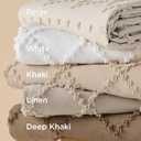 Bedsure Boho Oversized King Duvet Cover - White Breathable & Soft Boho Bedding, Machine Washable Comforter Cover for All Seasons, Includes 1 Duvet Cover 120"x98" with 2 Pillow Shams & Zipper Closure