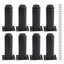 XINMEIWEN 8Pack Metal Adjustable Furniture Legs Cabinet Foot Legs Heavy Duty Bed Center Frame Slat Support Leg for Table Bed Sofa (4.7’’/ 120mm-7.1’’/ 180mm, Black)