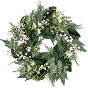20 Inch Eucalyptus Wreath for Front Door, Porch, Window - Green Decoration for Home, Farmhouse - Spring, Summer, Autumn, All Seasons