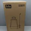  EVIKA DO EVER BETTER 3 Gallon Battery Powered Sprayer Backpack, Pressure Sprayer with 5 Nozzles, Professional Electric Sprayer for Weed, Sterilisation, Garden and Yard, 2 Wands for Pros Removing, Degreasing or Cleaning