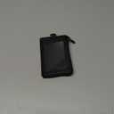2-in-1 ID Badge Holder & Elastic Card Holder Wallet,Minimalist Men & Women Zip Card Holder Wallet with Neck Lanyard,3 Card Slots and 1 Side Zipper Pocket (Black-paw)